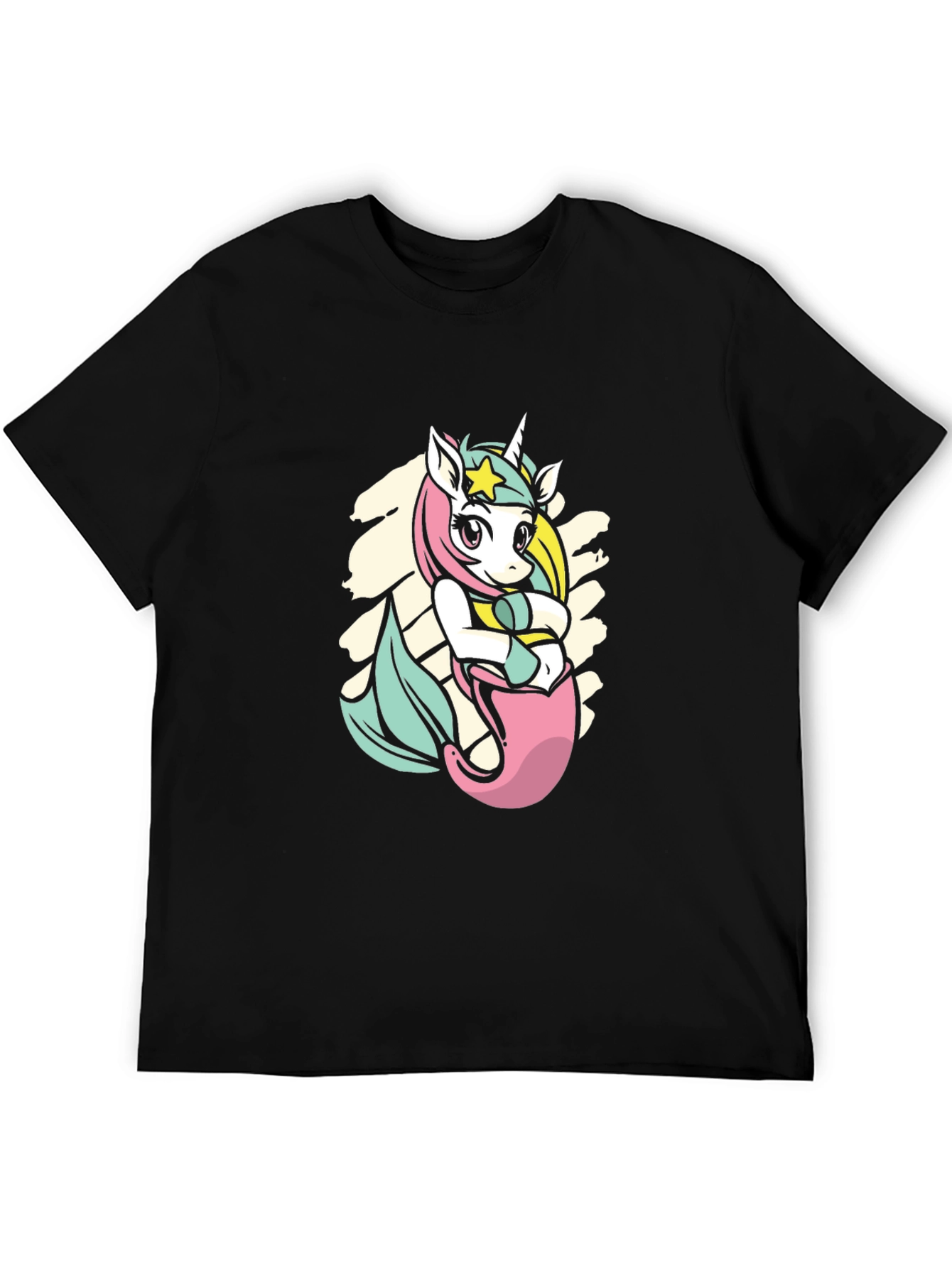 Unicorn Mermaid Graphic Tee - Magical Creature T-Shirt