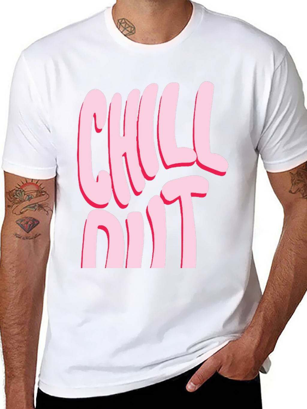Chill Out Graphic T-Shirt - Relaxed Casual Wear