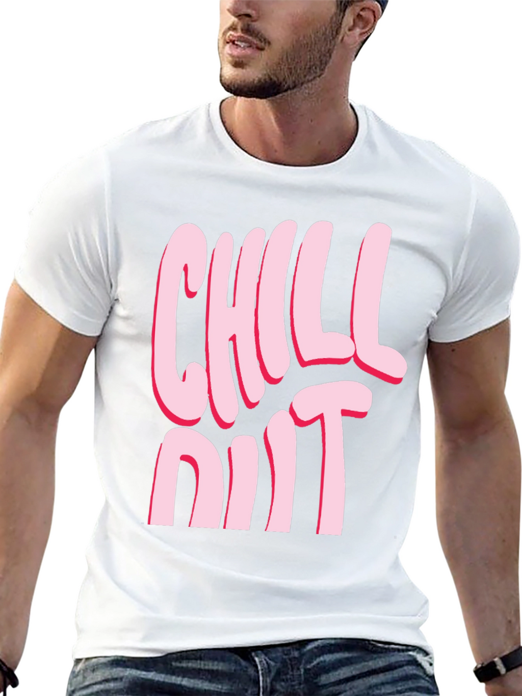 Chill Out Graphic T-Shirt - Relaxed Casual Wear