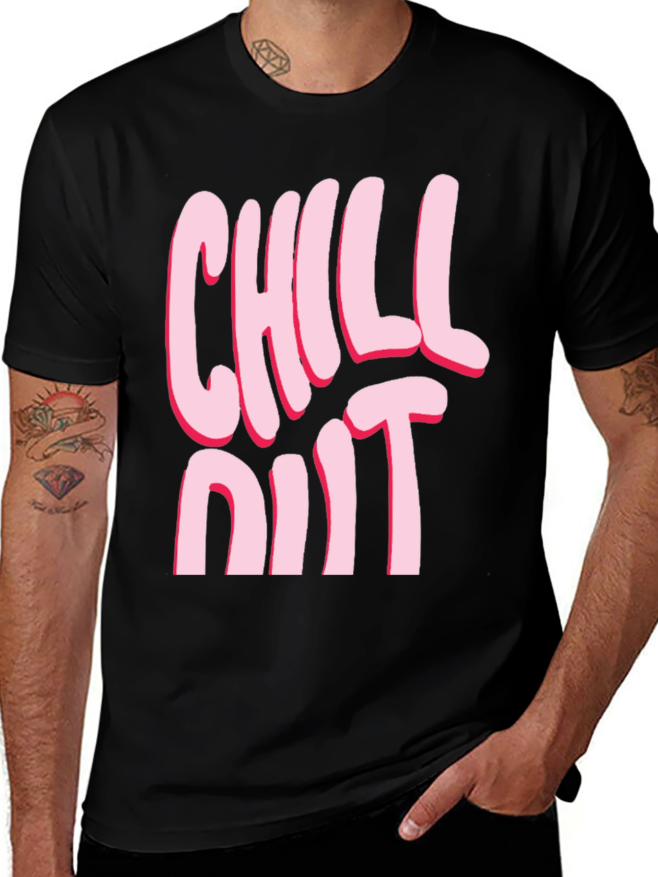Chill Out Graphic T-Shirt - Relaxed Casual Wear