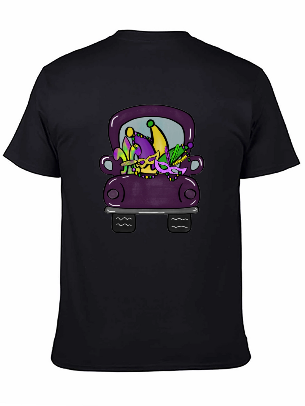 Mardi Gras Car Graphic Tee