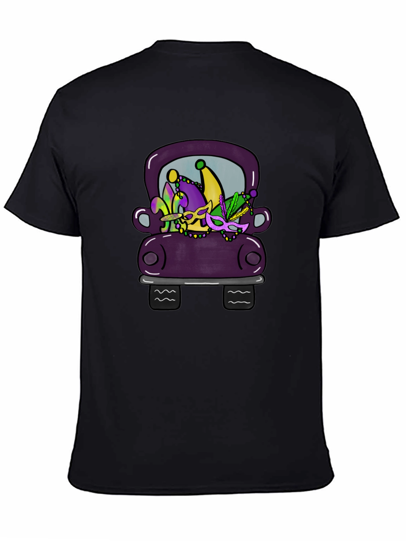 Mardi Gras Car Graphic Tee