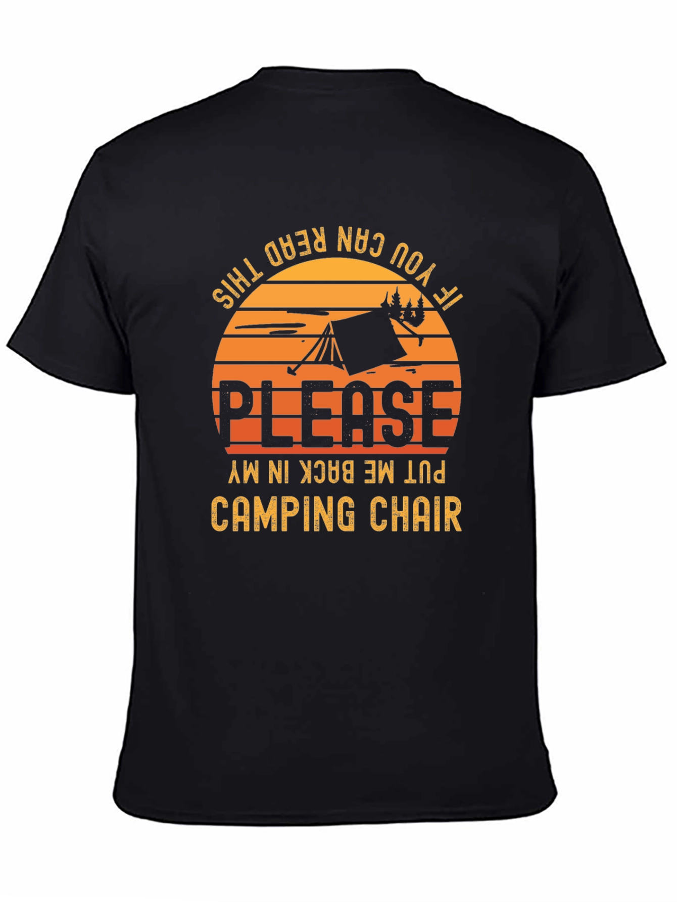 Camping Chair T-Shirt - Funny Camping Shirt