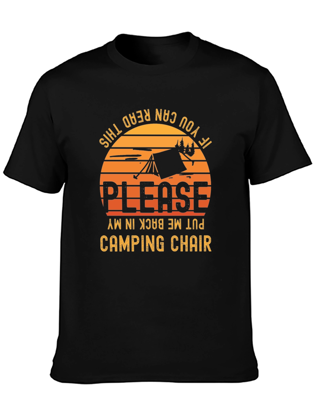 Camping Chair T-Shirt - Funny Camping Shirt