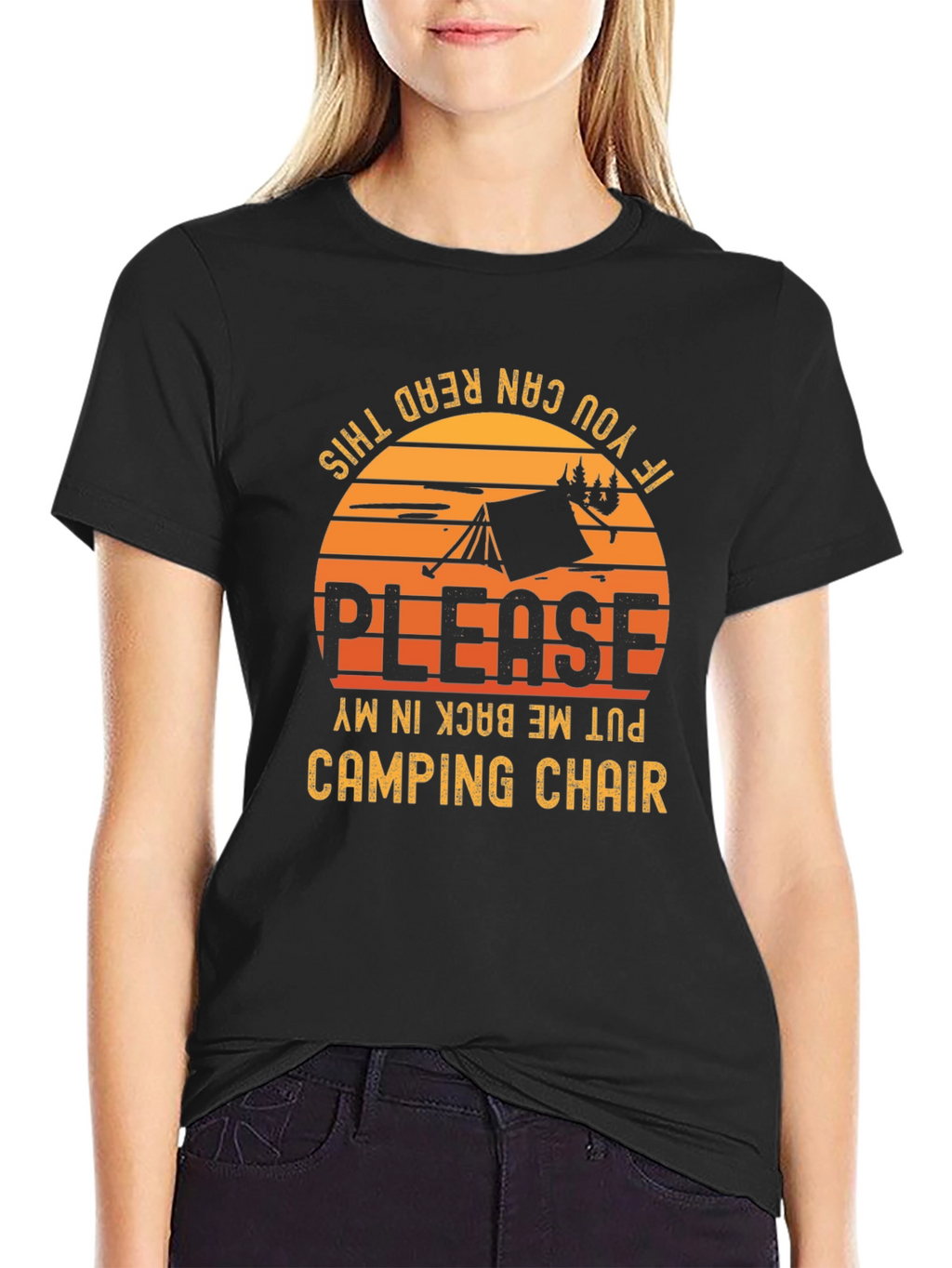 Camping Chair T-Shirt - Funny Camping Shirt