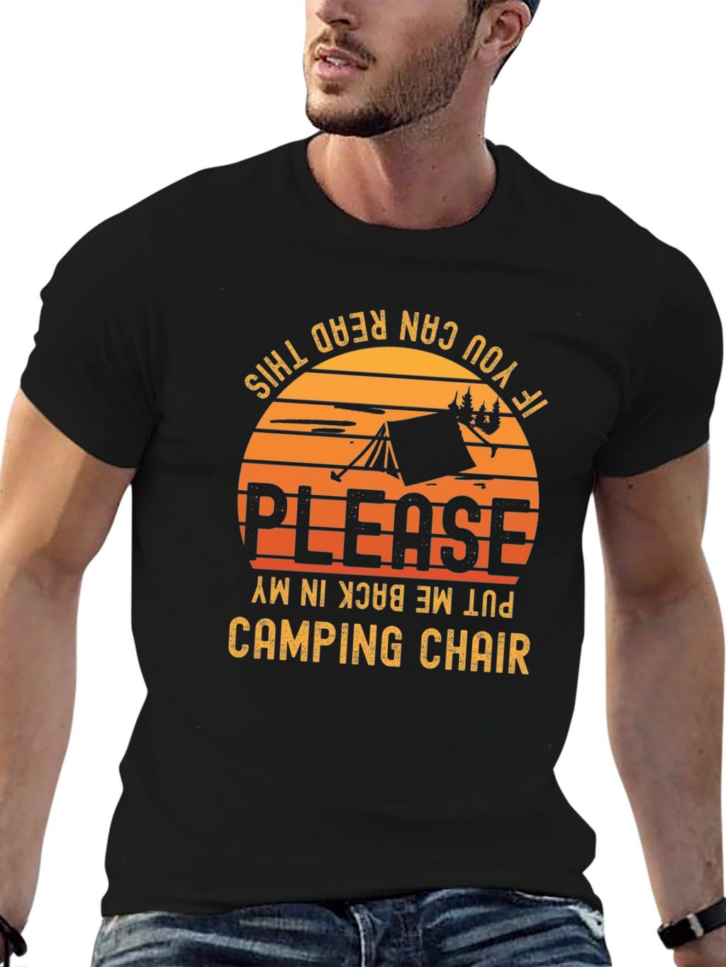Camping Chair T-Shirt - Funny Camping Shirt