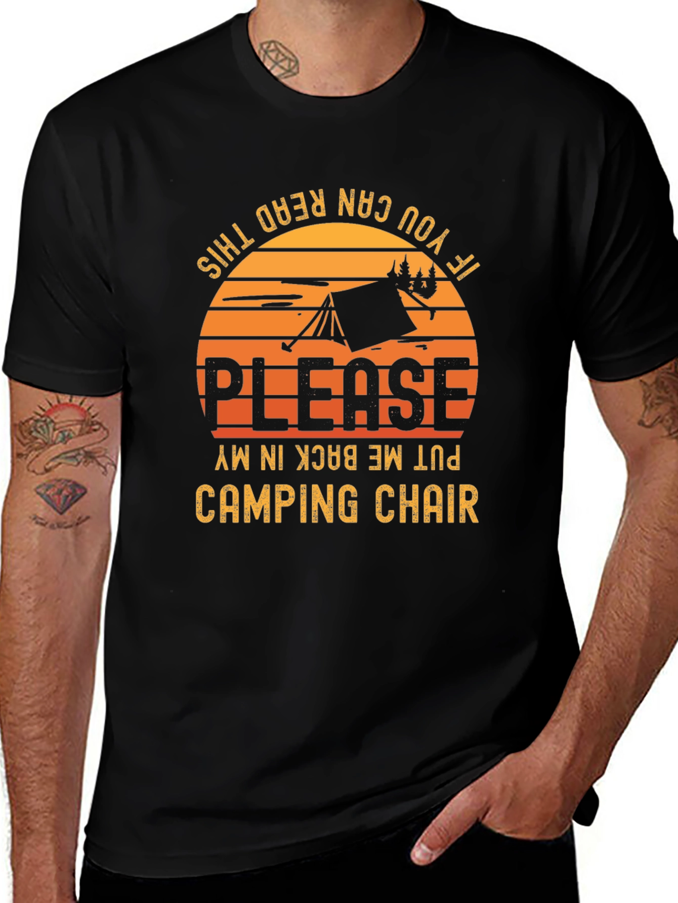 Camping Chair T-Shirt - Funny Camping Shirt