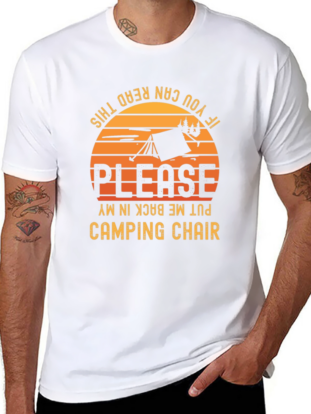 Camping Chair T-Shirt - Funny Camping Shirt