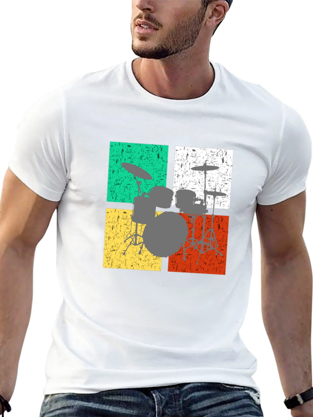 Retro Drum Set T-Shirt