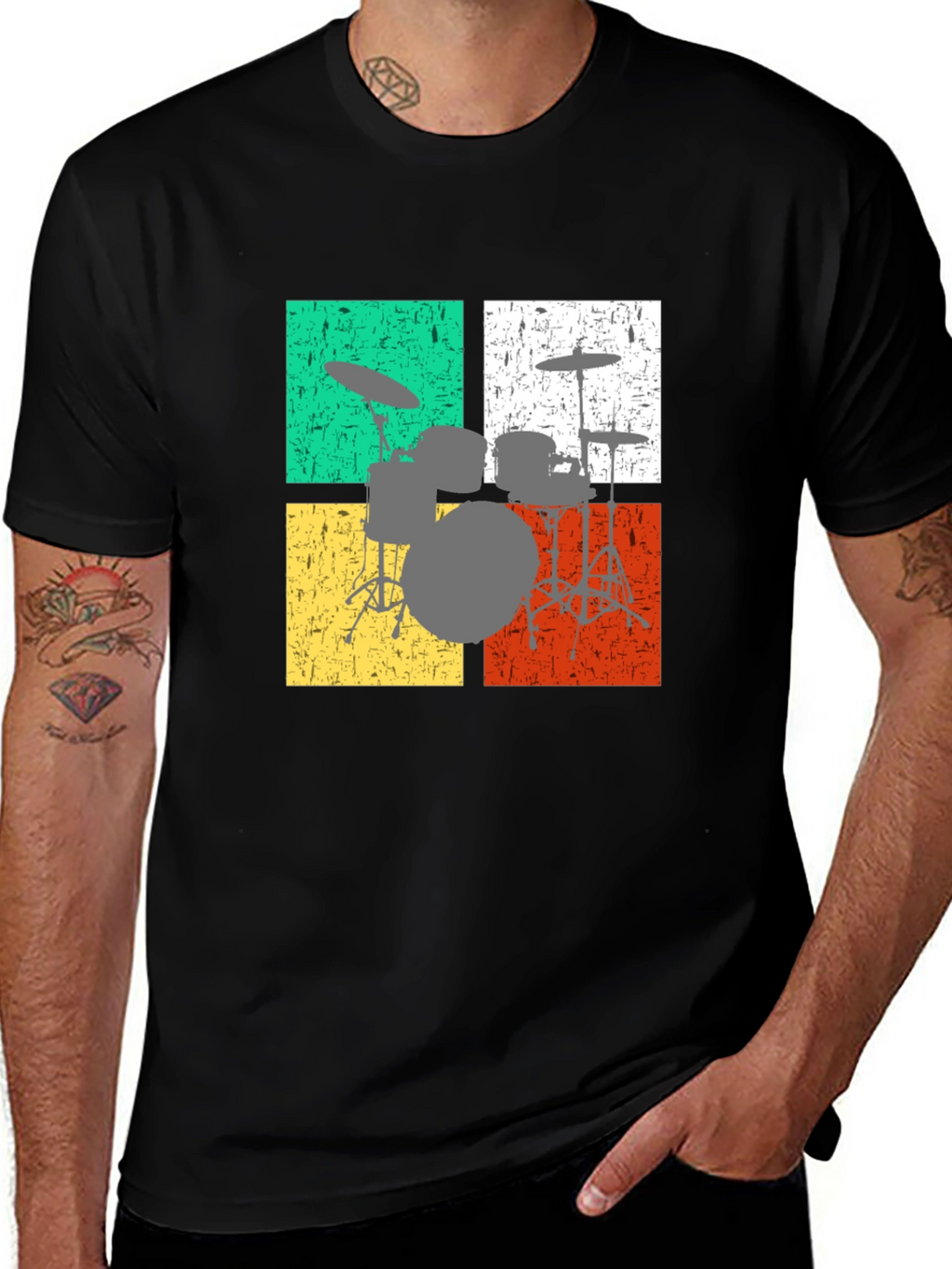 Retro Drum Set T-Shirt