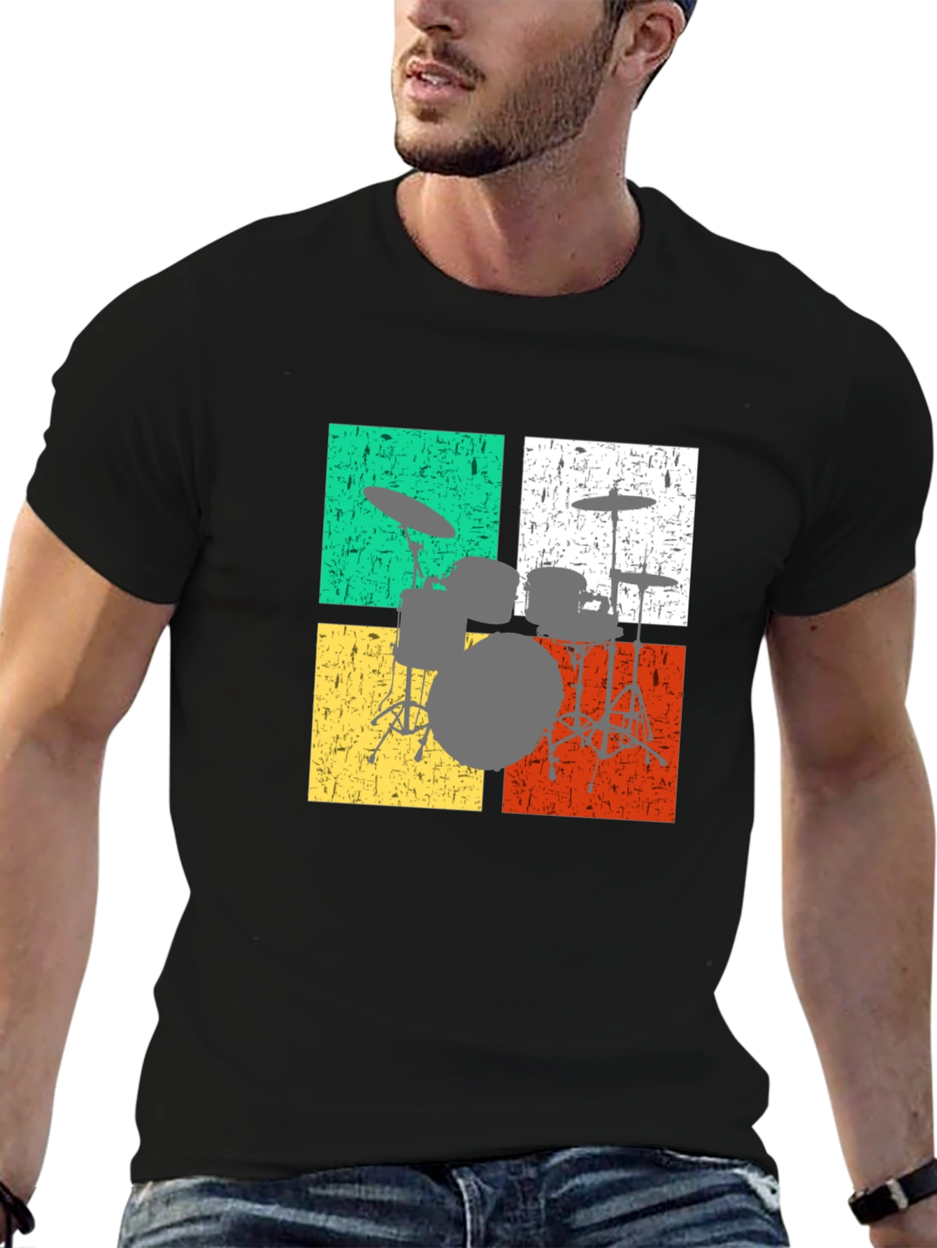Retro Drum Set T-Shirt