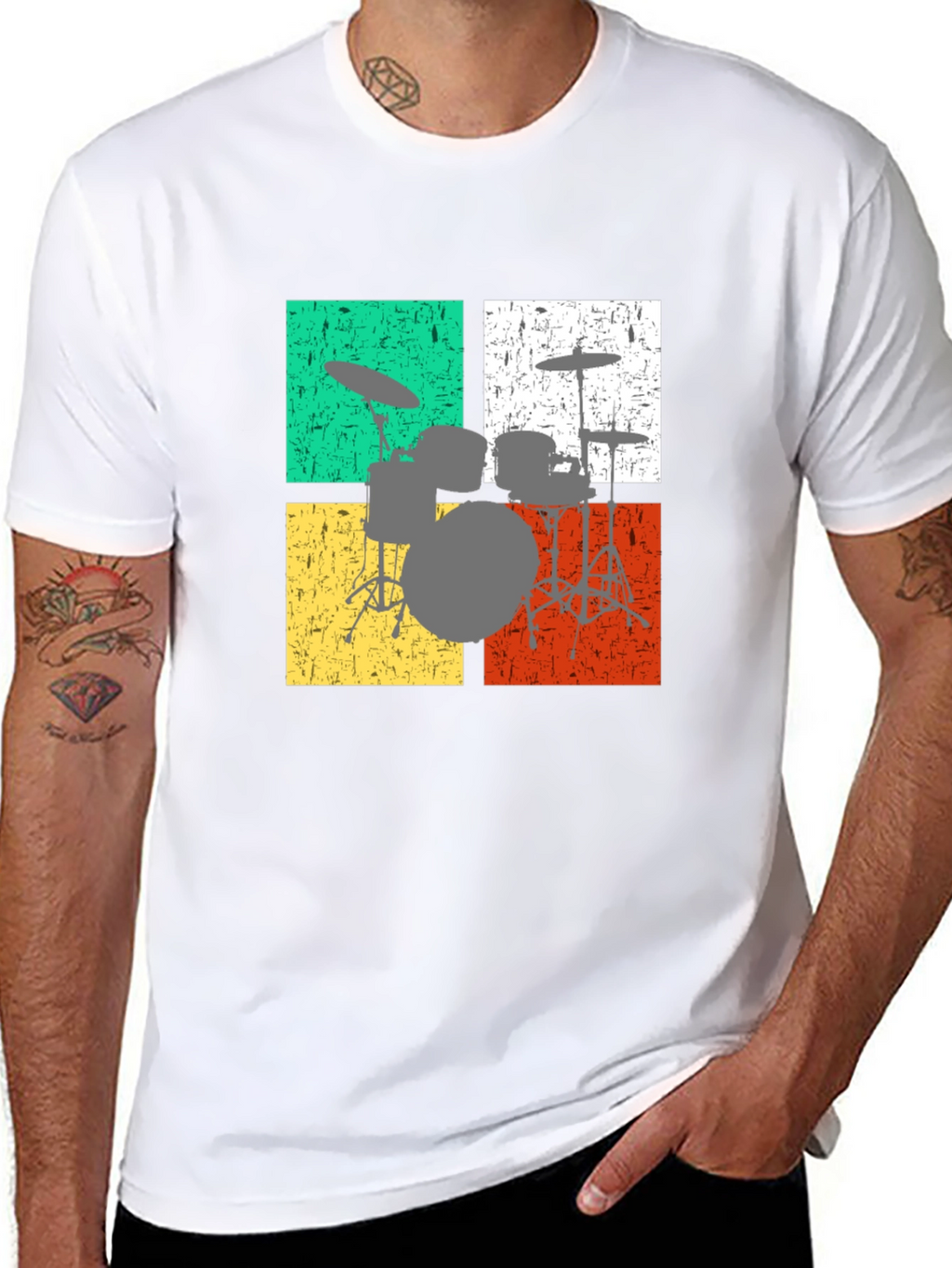 Retro Drum Set T-Shirt