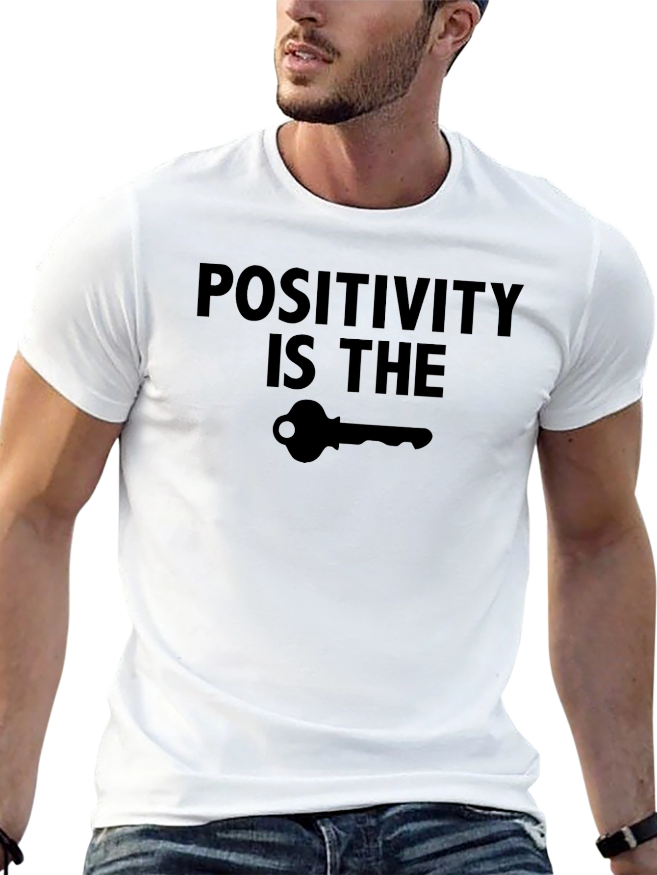 Positivity is Key Graphic T-Shirt