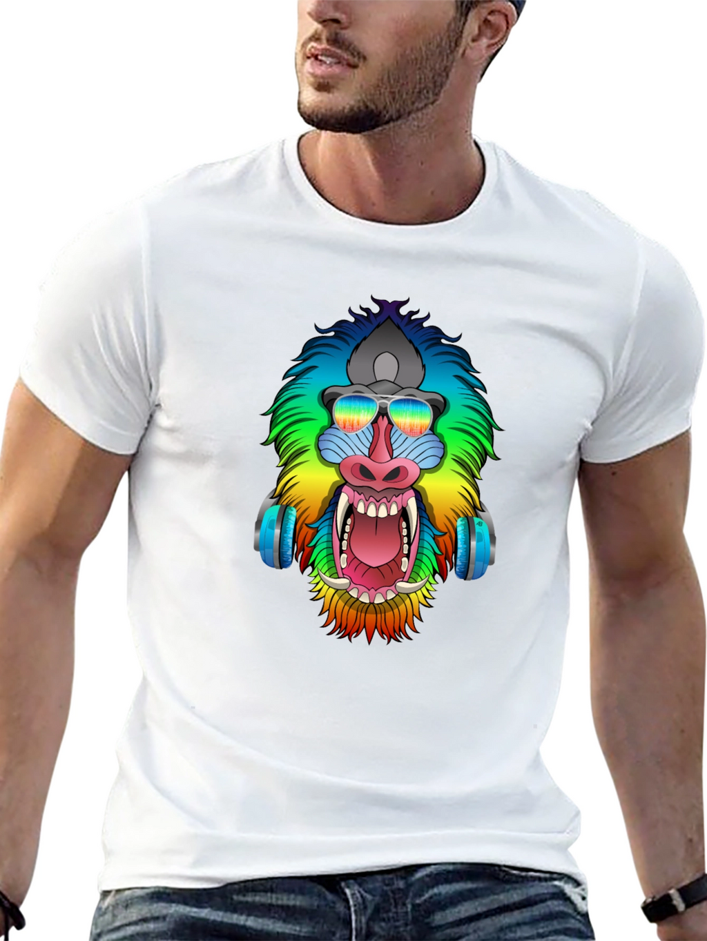 Rainbow Ape Graphic Tee