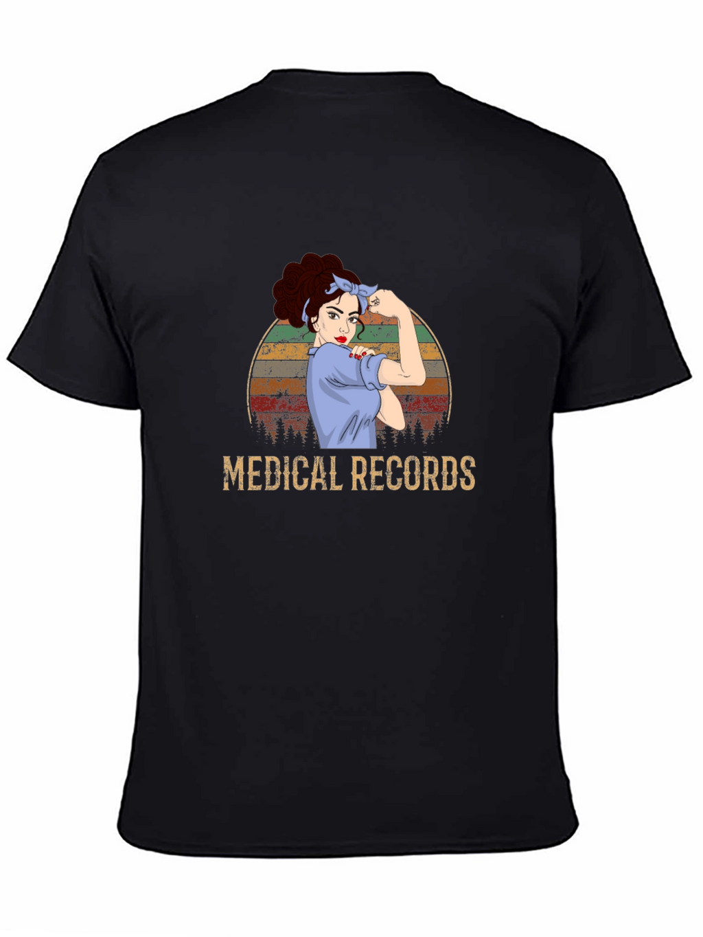 Medical Records Retro Graphic T-Shirt
