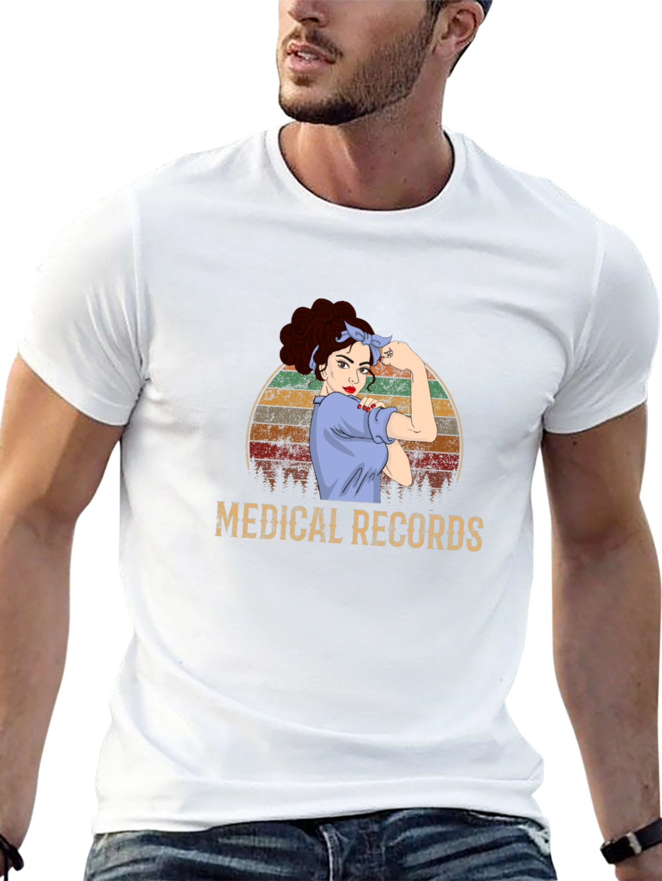 Medical Records Retro Graphic T-Shirt