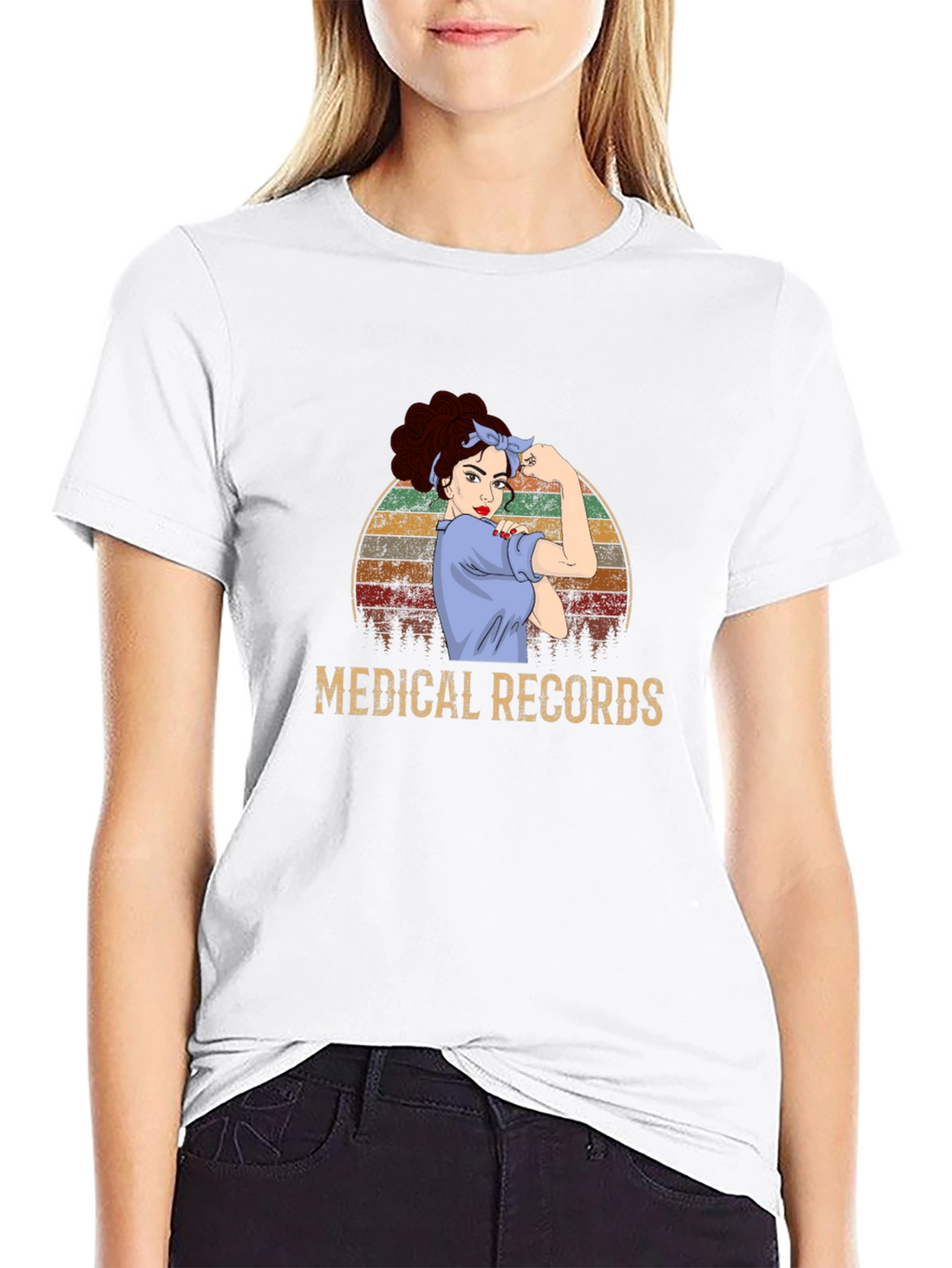 Medical Records Retro Graphic T-Shirt
