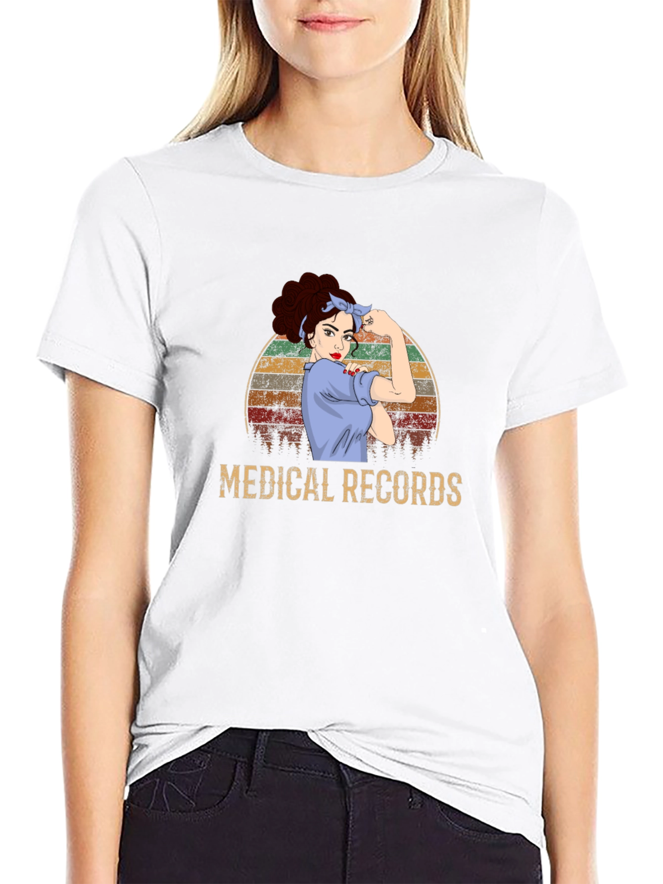 Medical Records Retro Graphic T-Shirt