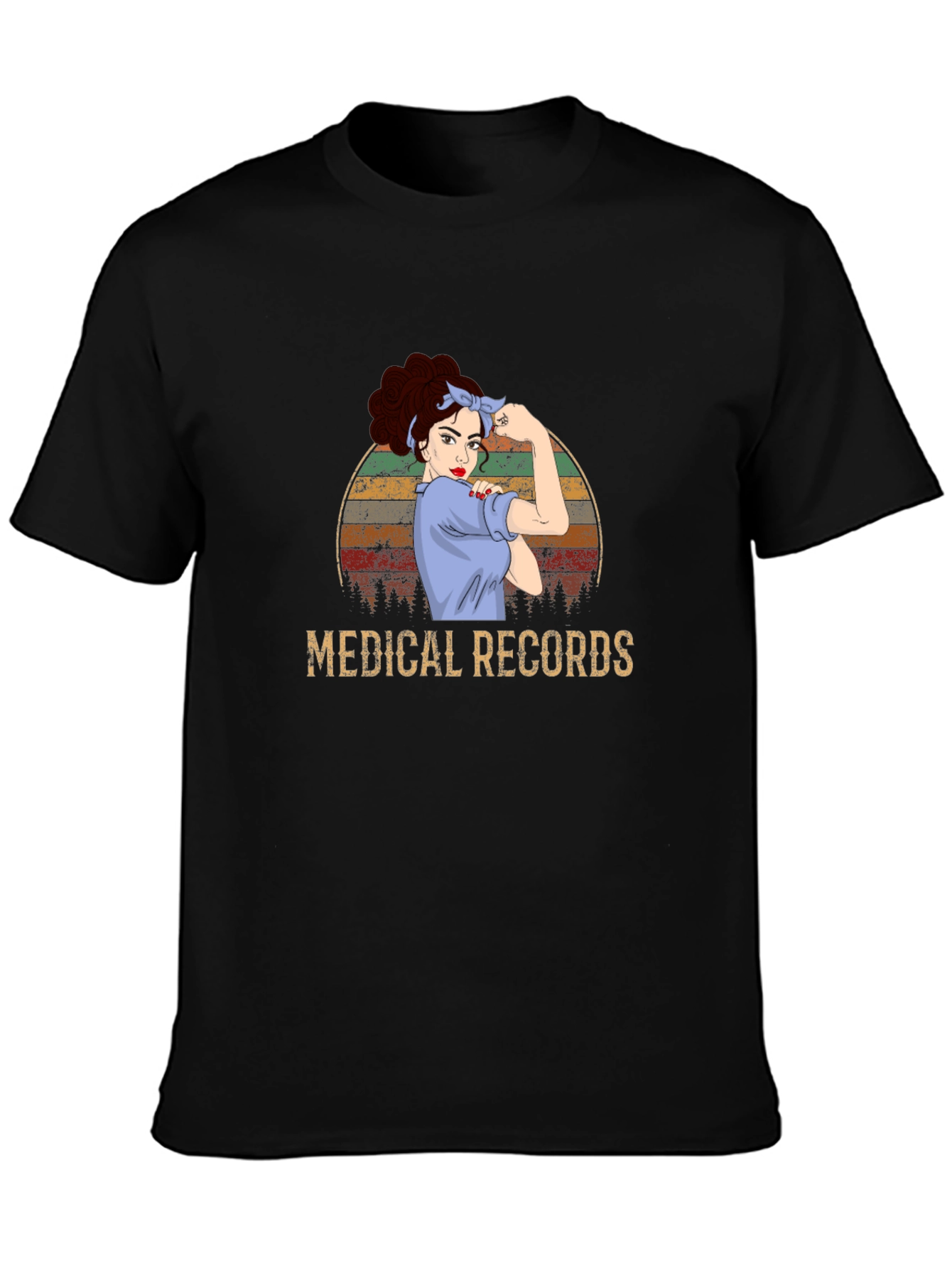 Medical Records Retro Graphic T-Shirt