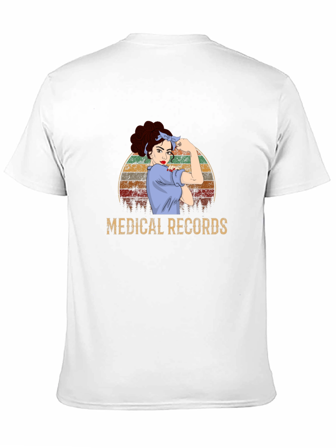 Medical Records Retro Graphic T-Shirt