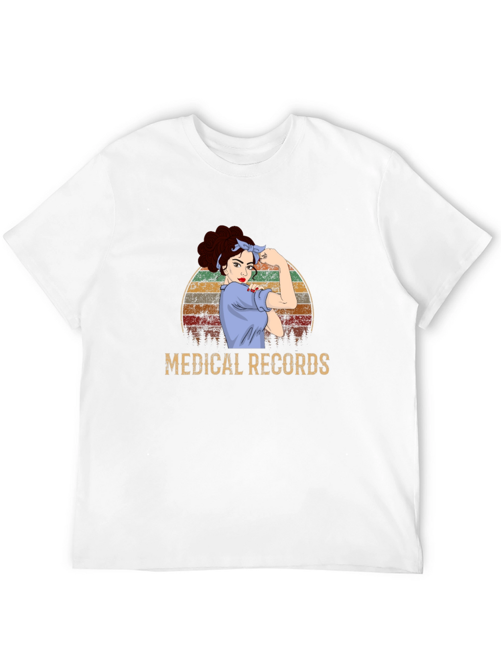 Medical Records Retro Graphic T-Shirt