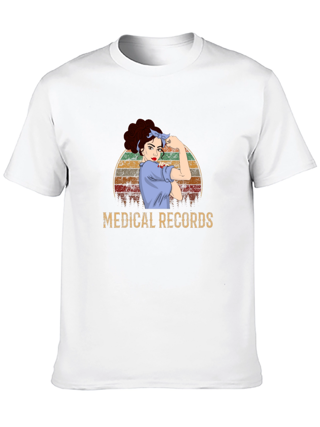 Medical Records Retro Graphic T-Shirt