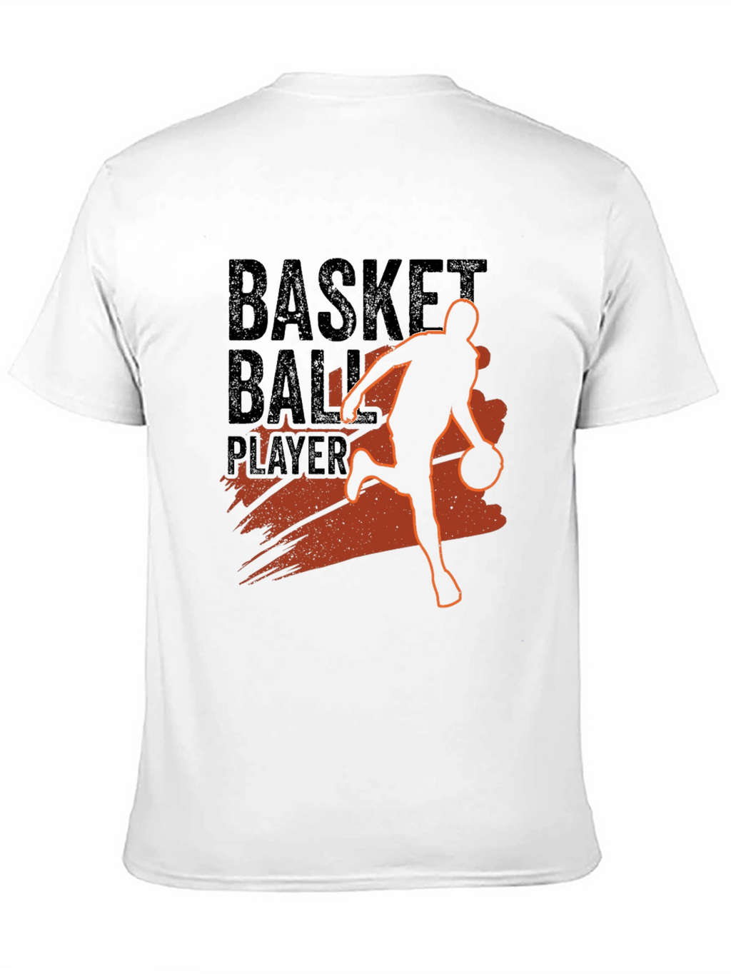 Basketball Player Graphic Print Crew Neck T-Shirt