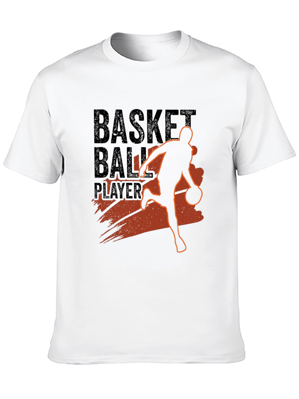 Basketball Player Graphic Print Crew Neck T-Shirt