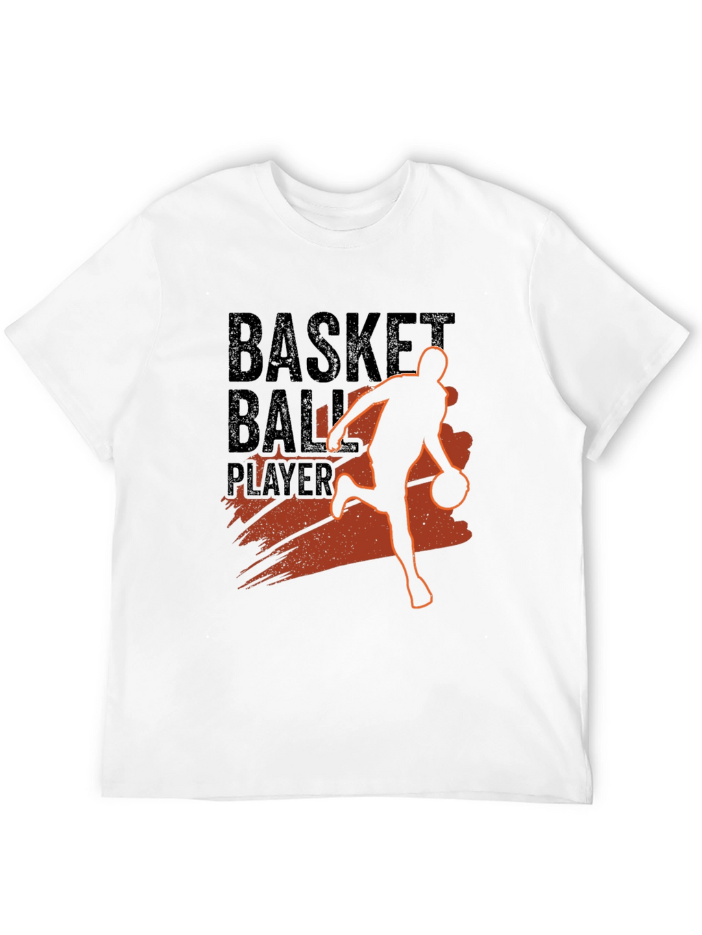 Basketball Player Graphic Print Crew Neck T-Shirt