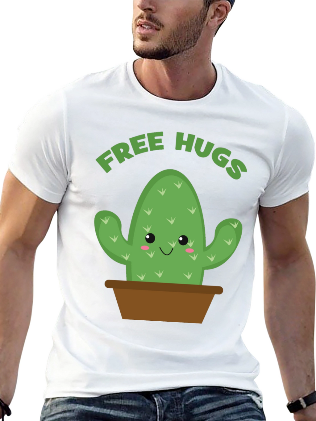Free Hugs Cactus Graphic Tee