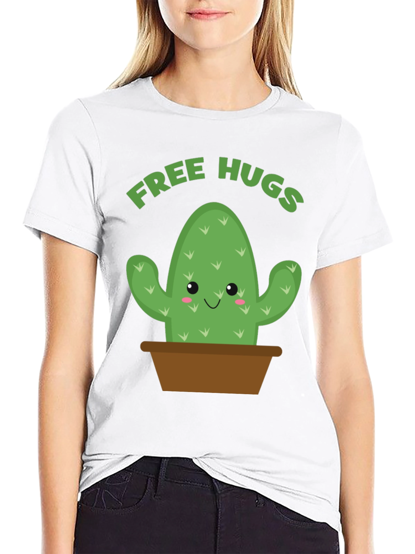 Free Hugs Cactus Graphic Tee