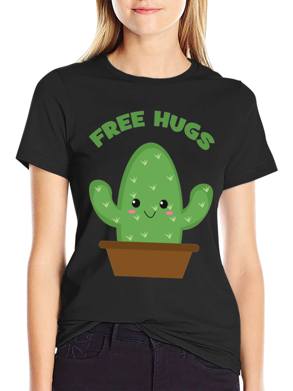 Free Hugs Cactus Graphic Tee