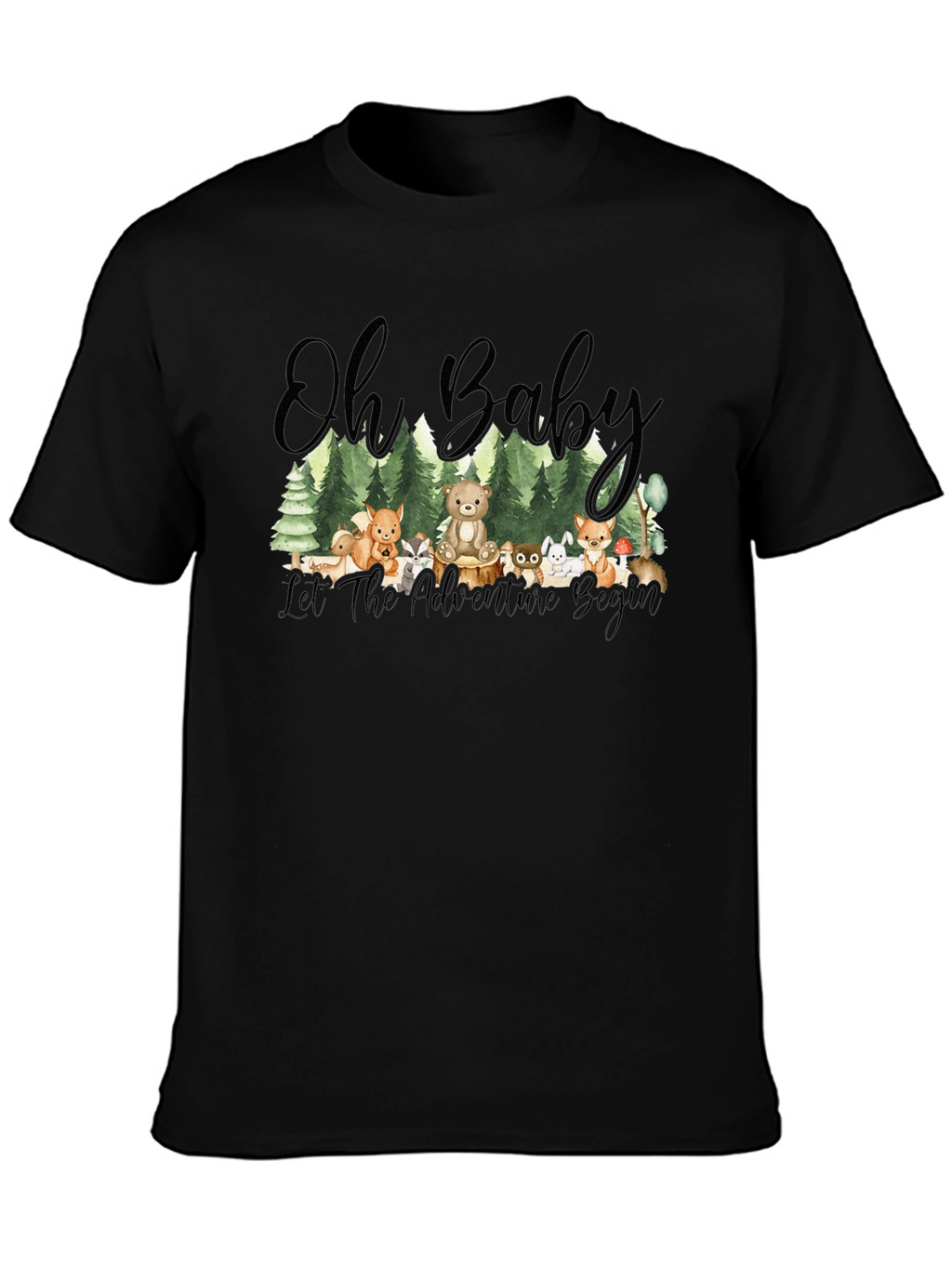 Oh Baby! Adventure Begins Forest Animal T-Shirt