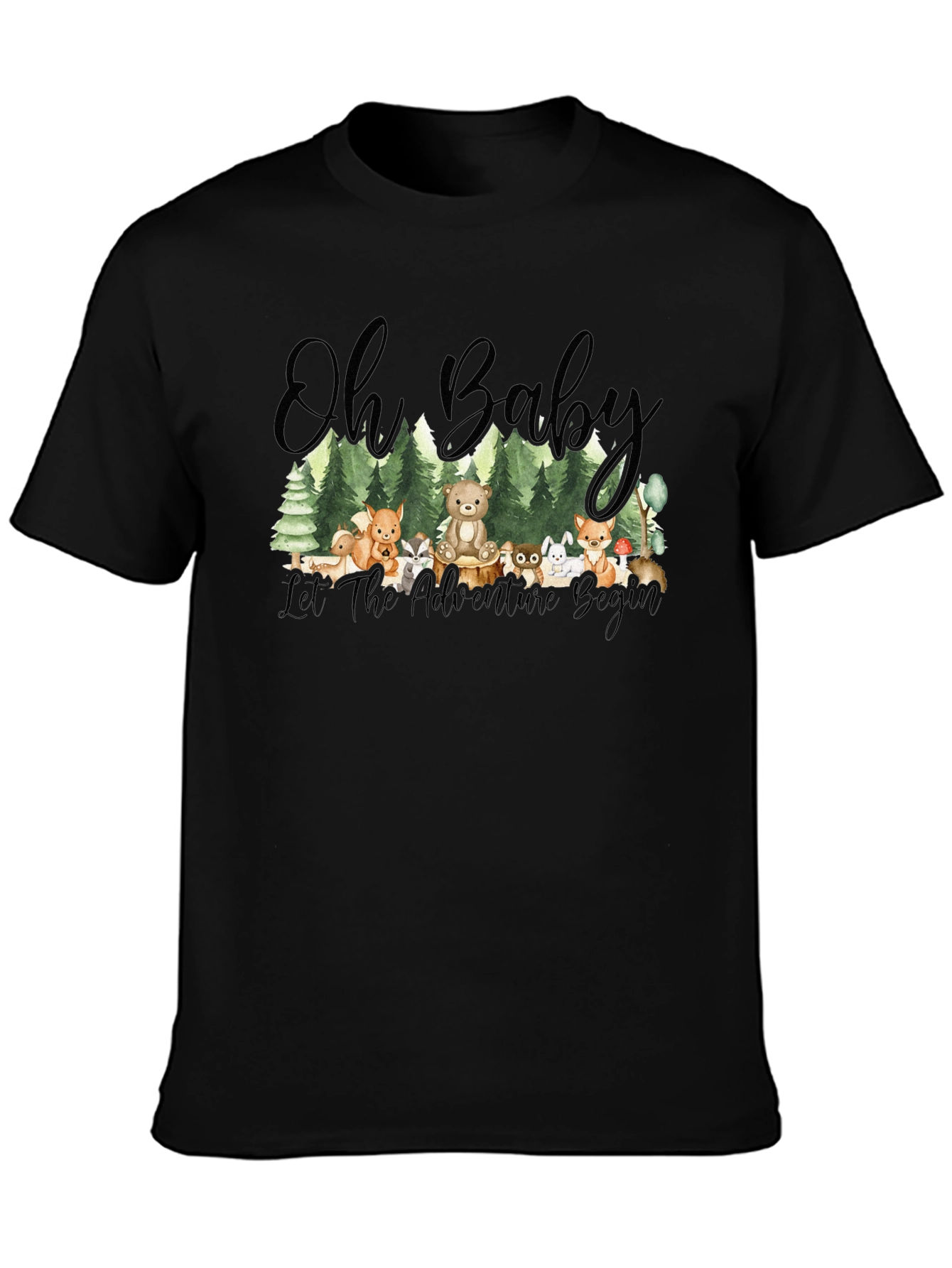 Oh Baby! Adventure Begins Forest Animal T-Shirt