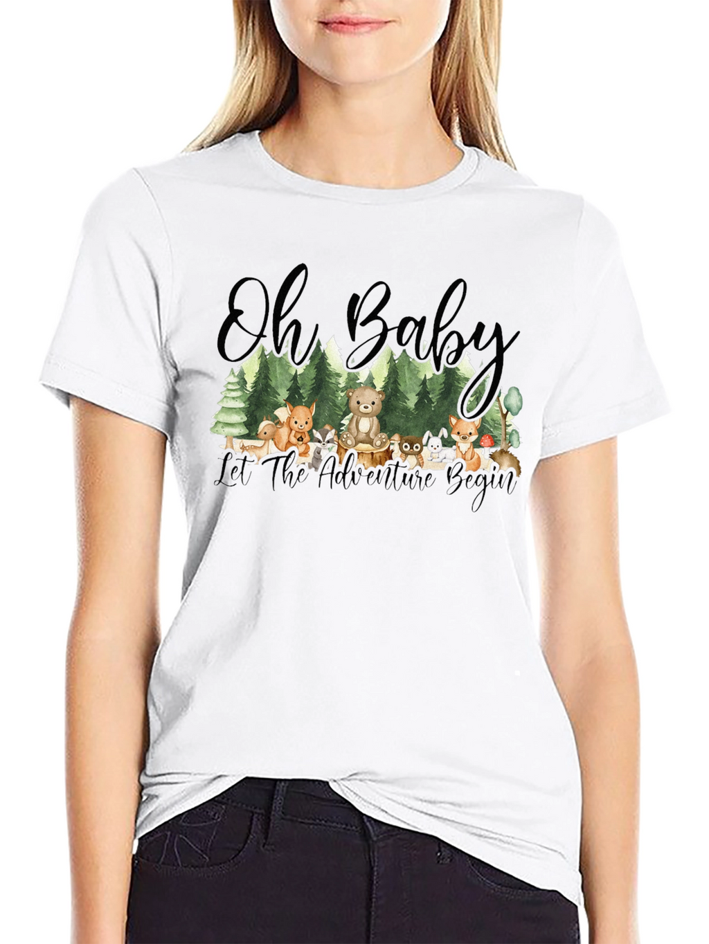 Oh Baby! Adventure Begins Forest Animal T-Shirt