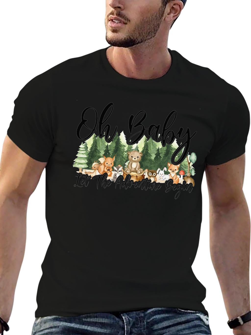 Oh Baby! Adventure Begins Forest Animal T-Shirt