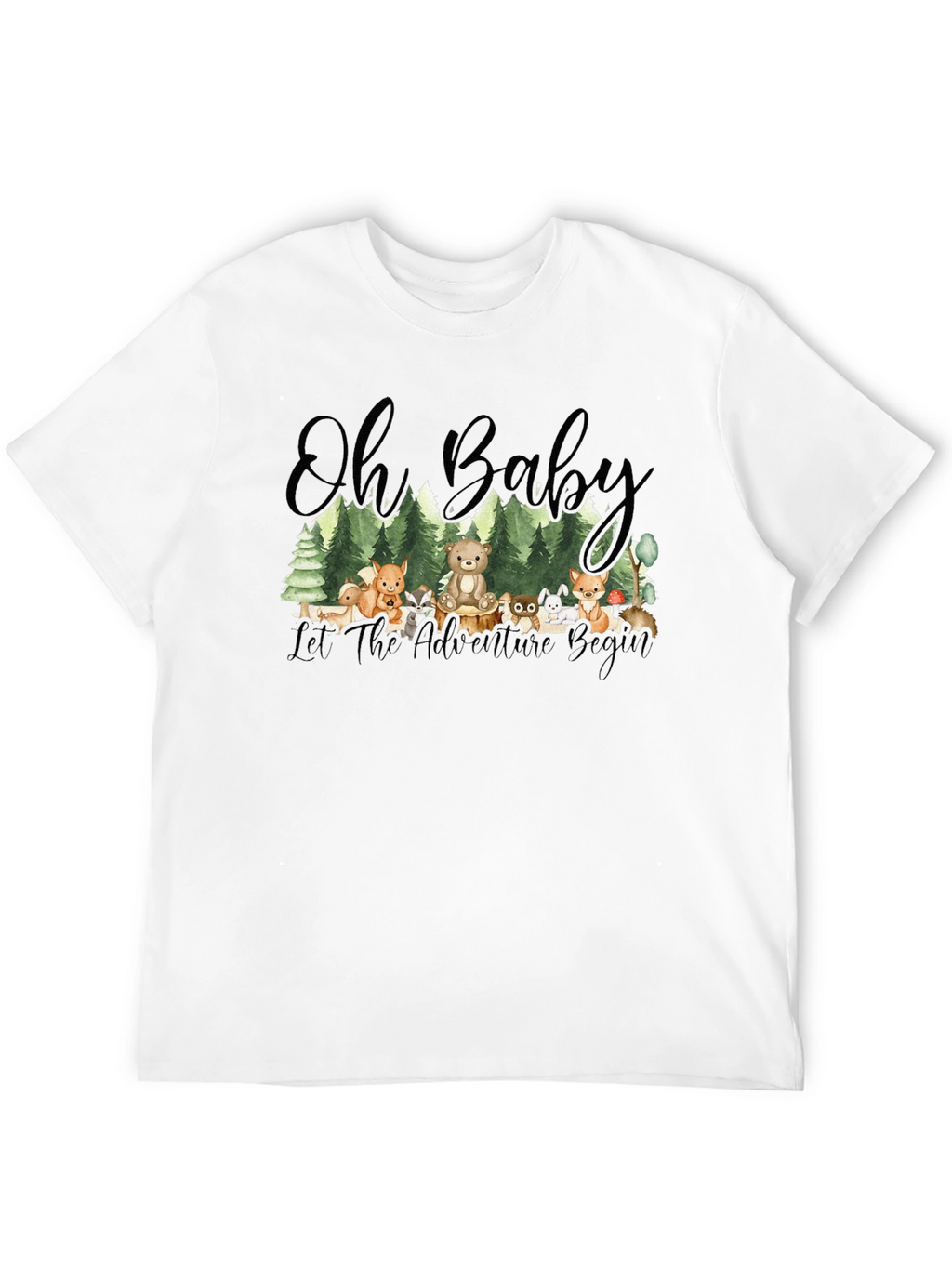Oh Baby! Adventure Begins Forest Animal T-Shirt