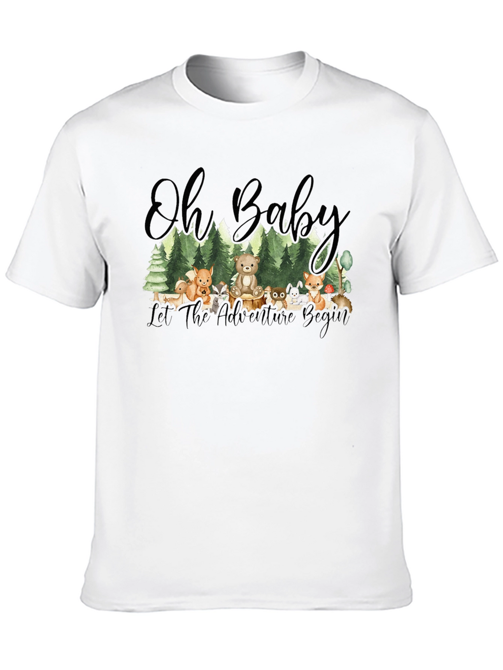 Oh Baby! Adventure Begins Forest Animal T-Shirt