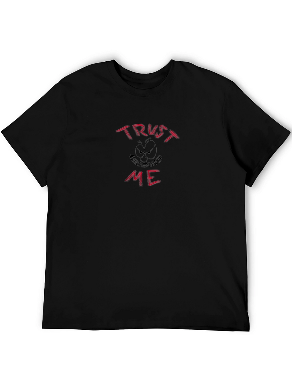 Trust Me Graphic Black T-Shirt