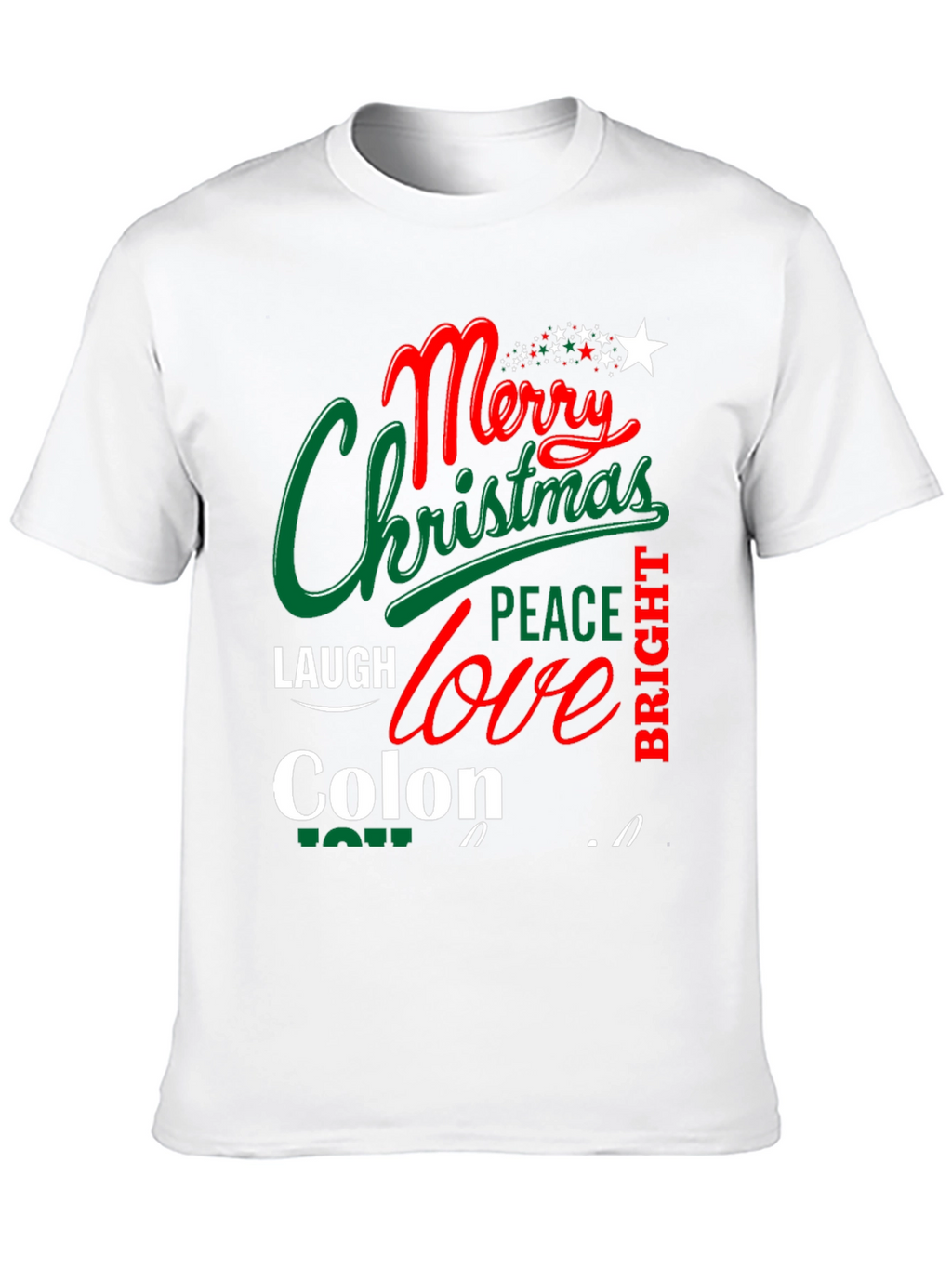 Merry Christmas Colon Tee Shirt