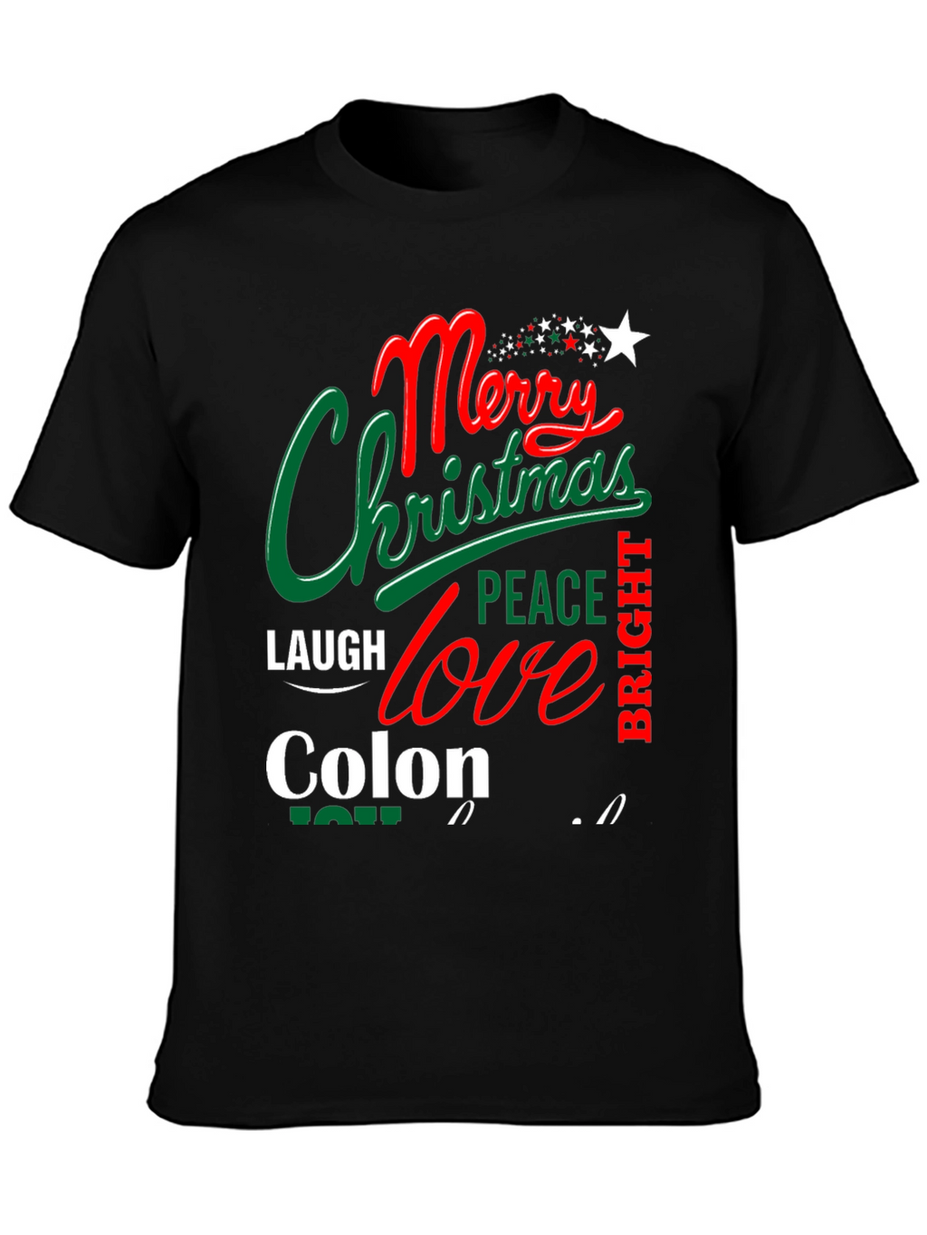 Merry Christmas Colon Tee Shirt