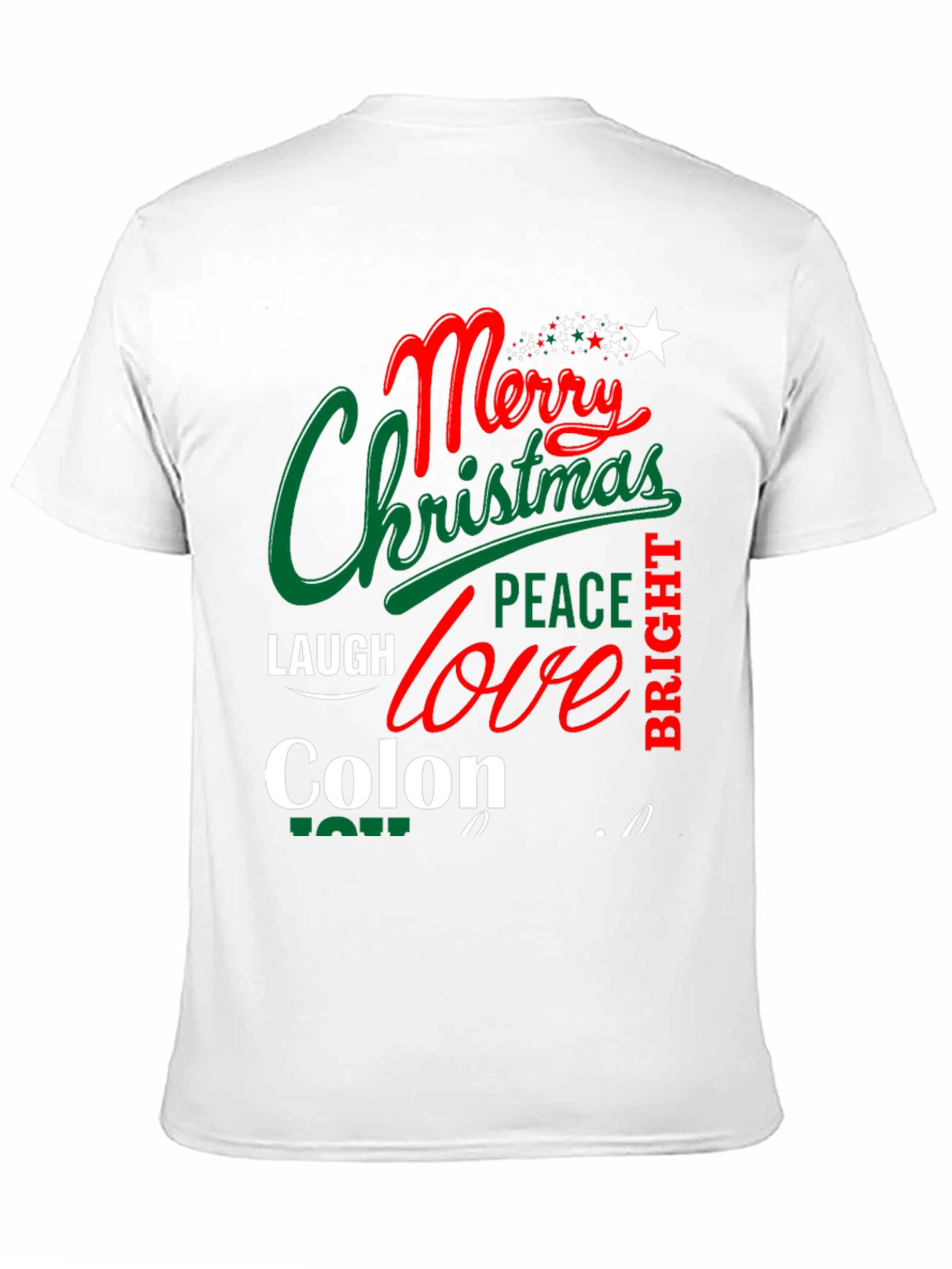 Merry Christmas Colon Tee Shirt