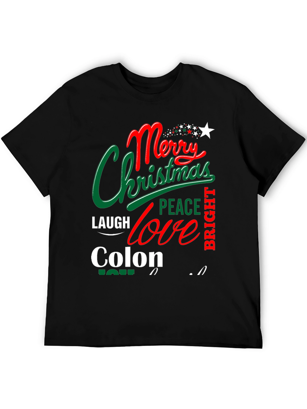 Merry Christmas Colon Tee Shirt