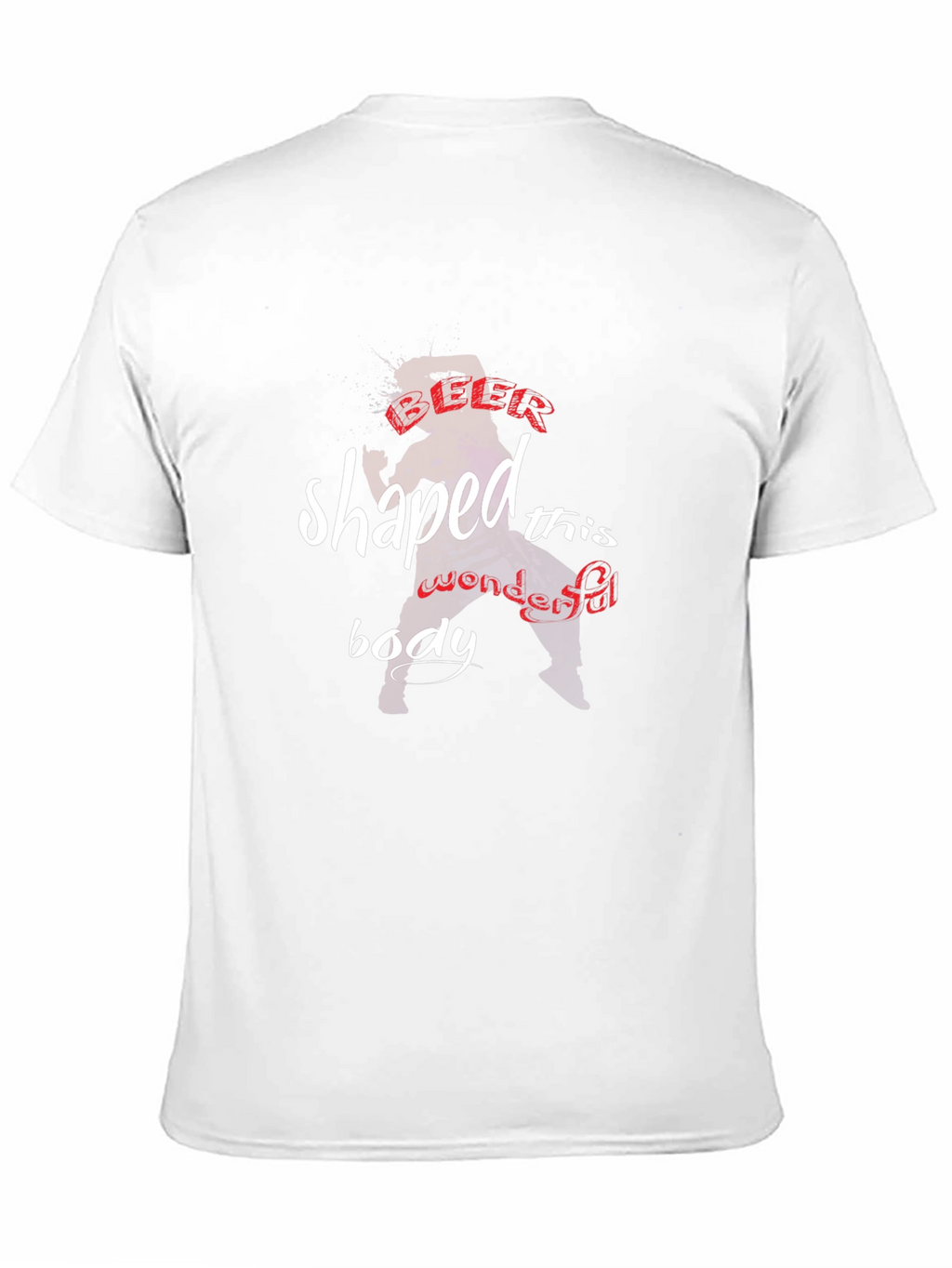 Beer Shaped This Body Funny Graphic Tee