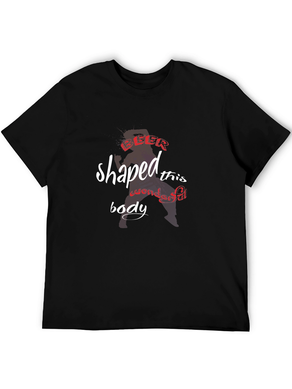 Beer Shaped This Body Funny Graphic Tee
