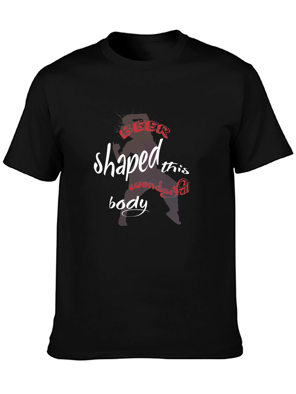 Beer Shaped This Body Funny Graphic Tee