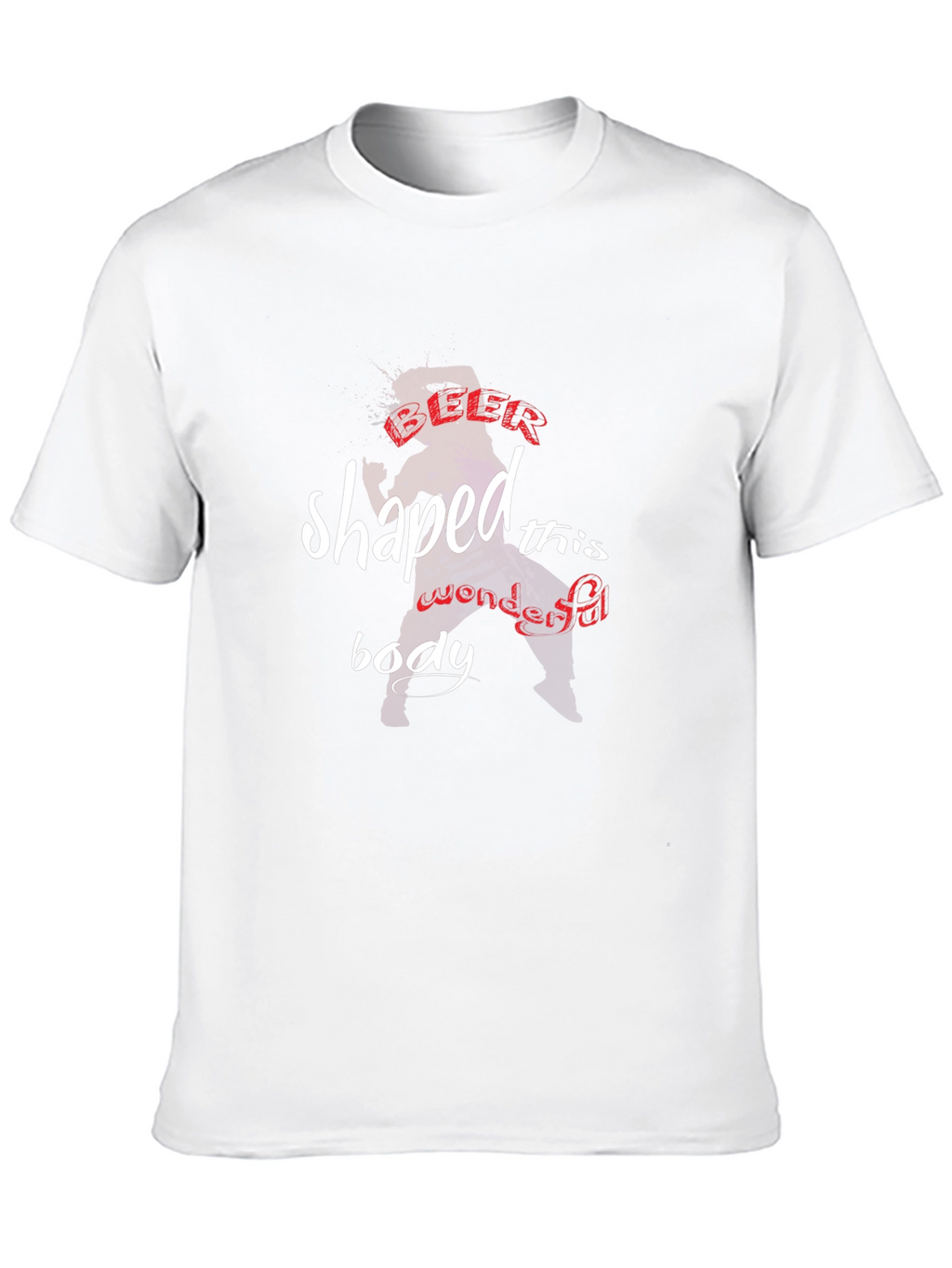 Beer Shaped This Body Funny Graphic Tee