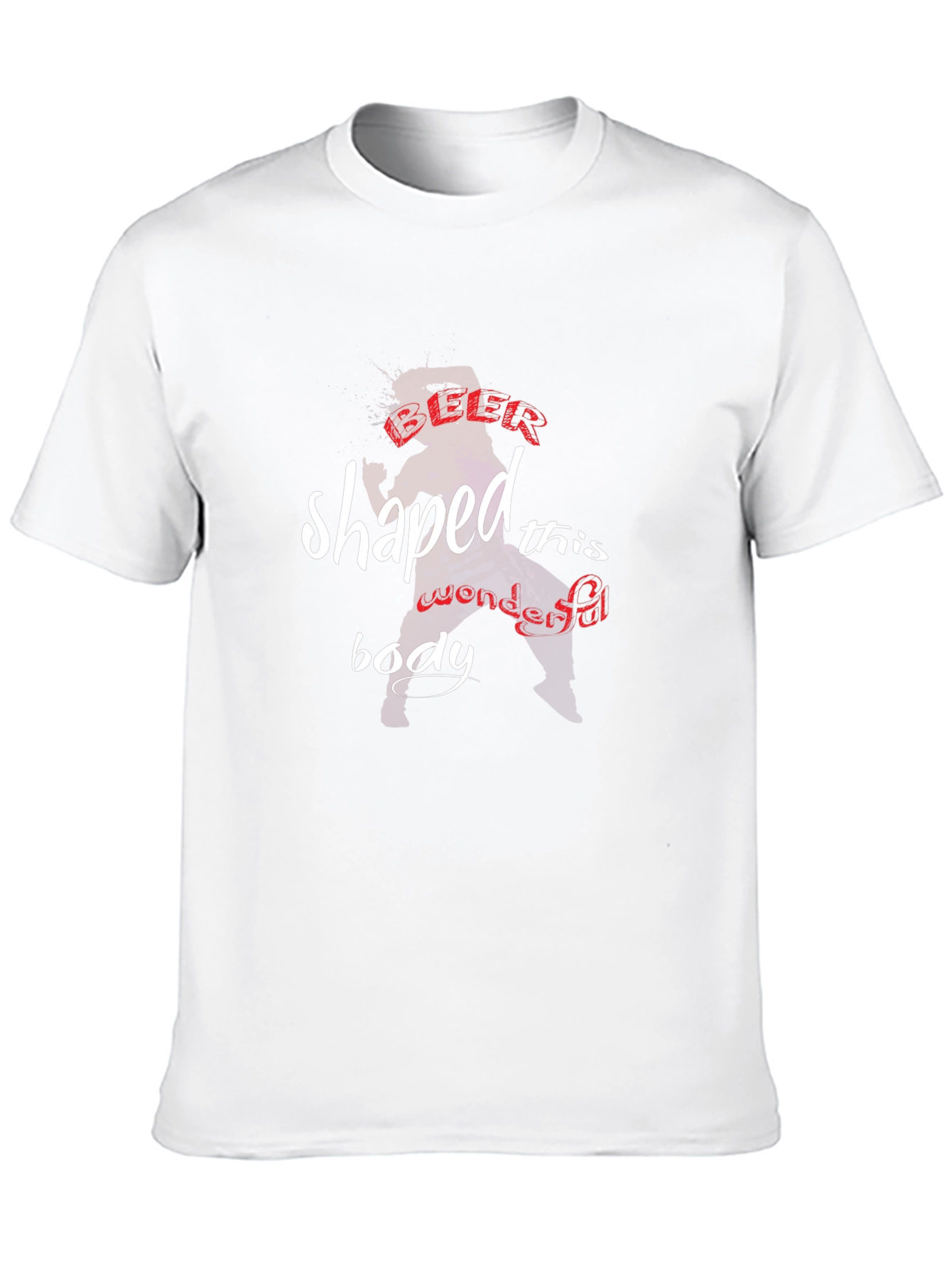 Beer Shaped This Body Funny Graphic Tee
