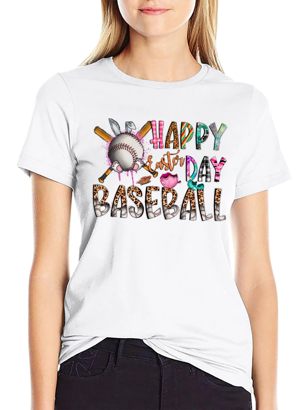 Happy Easter Day Baseball T-Shirt