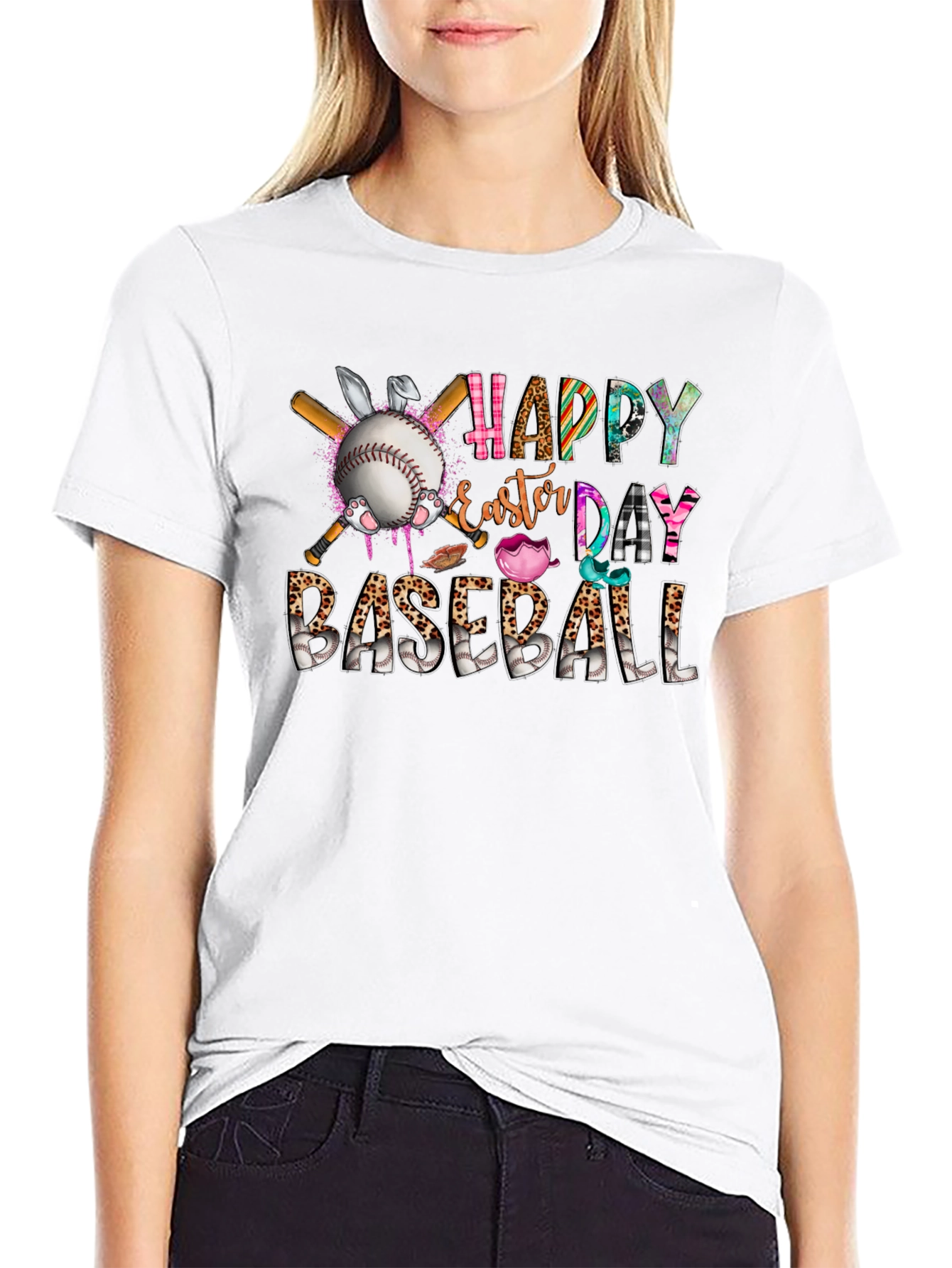Happy Easter Day Baseball T-Shirt